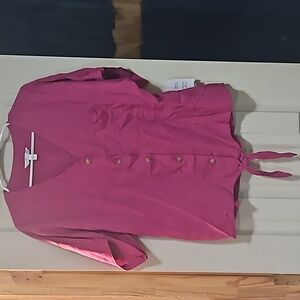 Time and tru size lg 12-14 button down shirt.